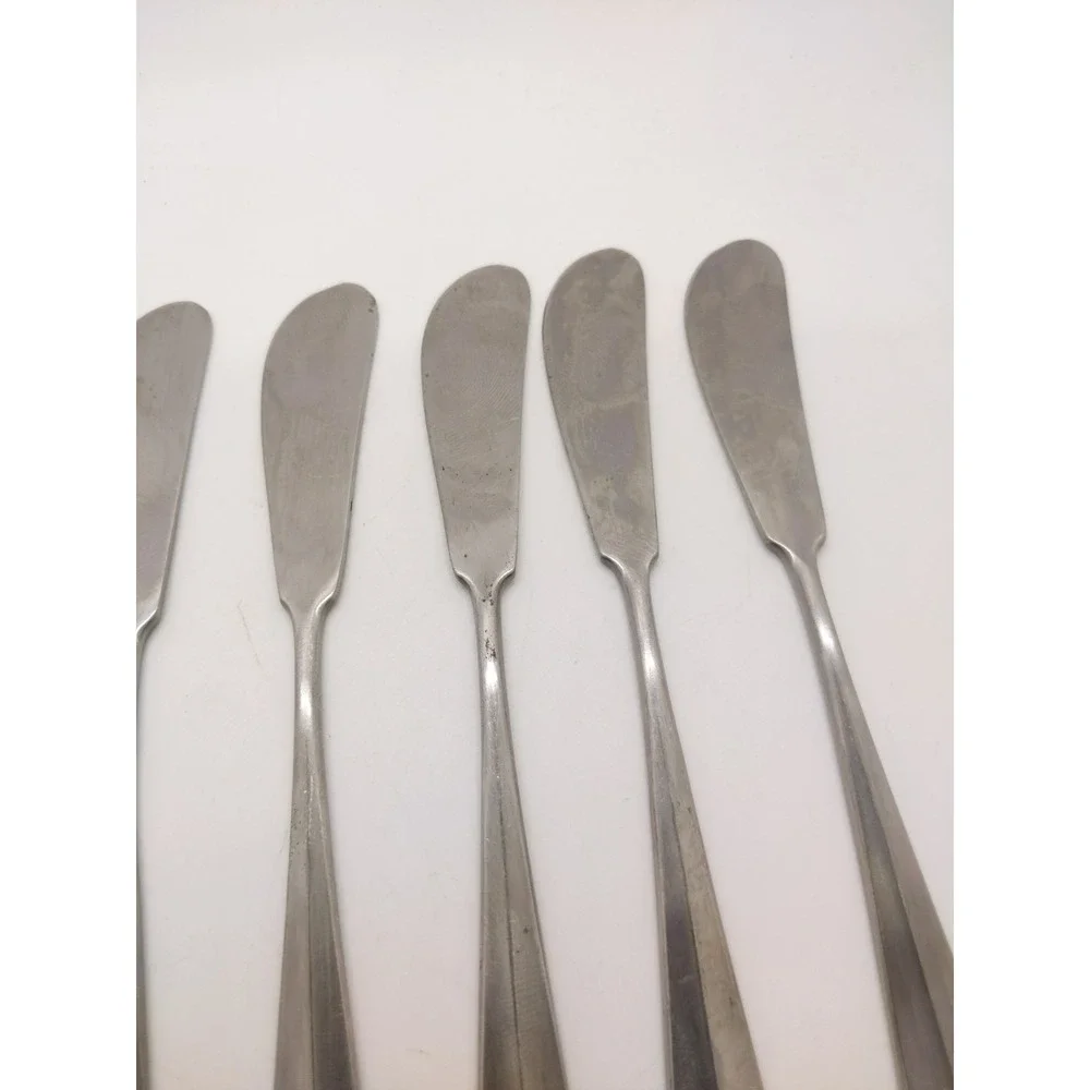 Towle LIBERTY BELL Stainless 7 Butter Spreaders Supreme Cutlery Satin Flatware